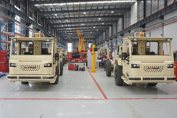 Normet underground logistics spare parts